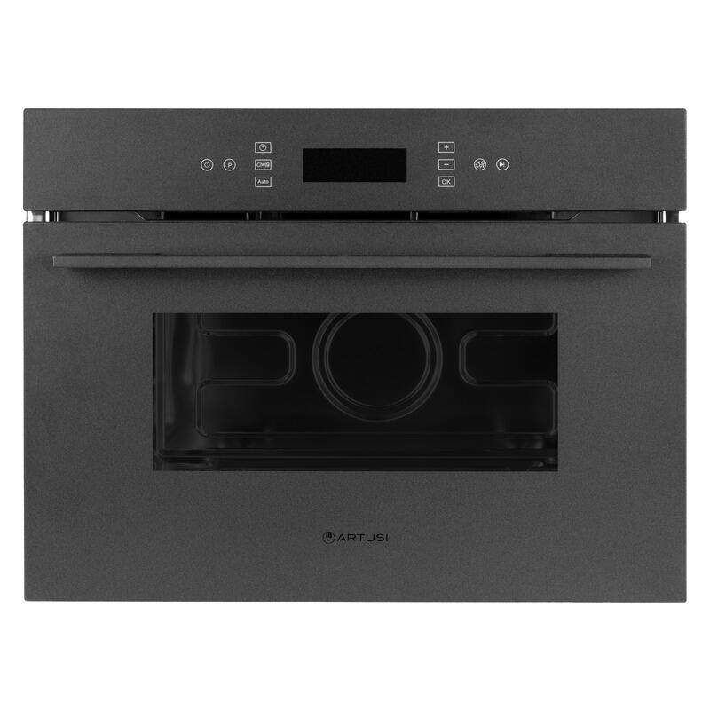 Artusi Built In Microwave Digital Clock Nano Matte Black 45CM