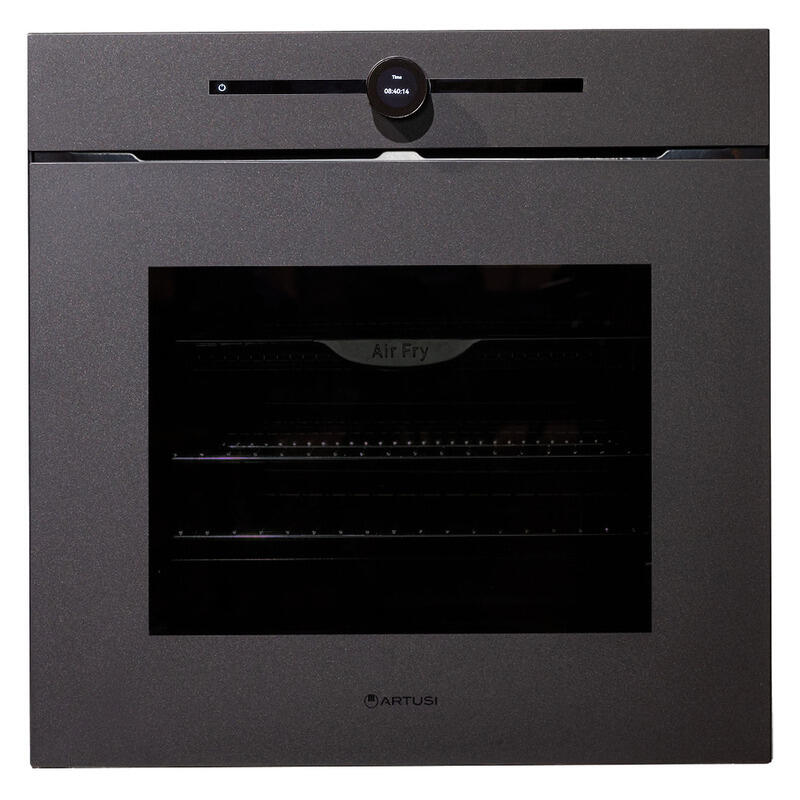 Artusi Built-In Elec Oven Auto Open Dial Control Nano Matte Black 60
