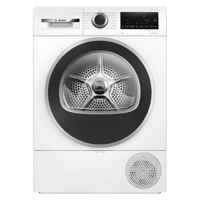 Bosch 9kg Series 6 Heat Pump Dryer – White