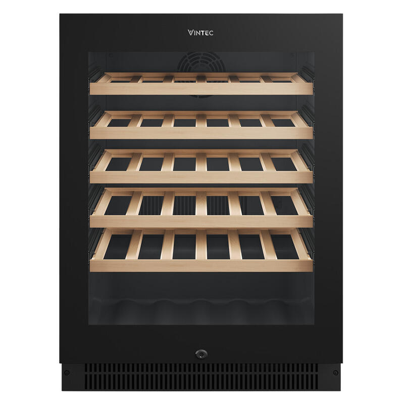 Vintec 41 Bottle Single Zone Wine Fridge Cabinet – Black